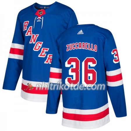 New York Rangers Trikot Mats Zuccarello 36 Adidas 2017-2018 Royal Authentic - Herren